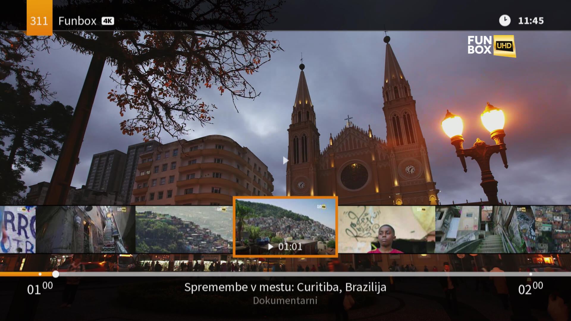 Za lažjo orientacijo med prevrtavanjem so vam v T-2 vmesniku na voljo sličice, ki so zajete vsakih 10 sekund.