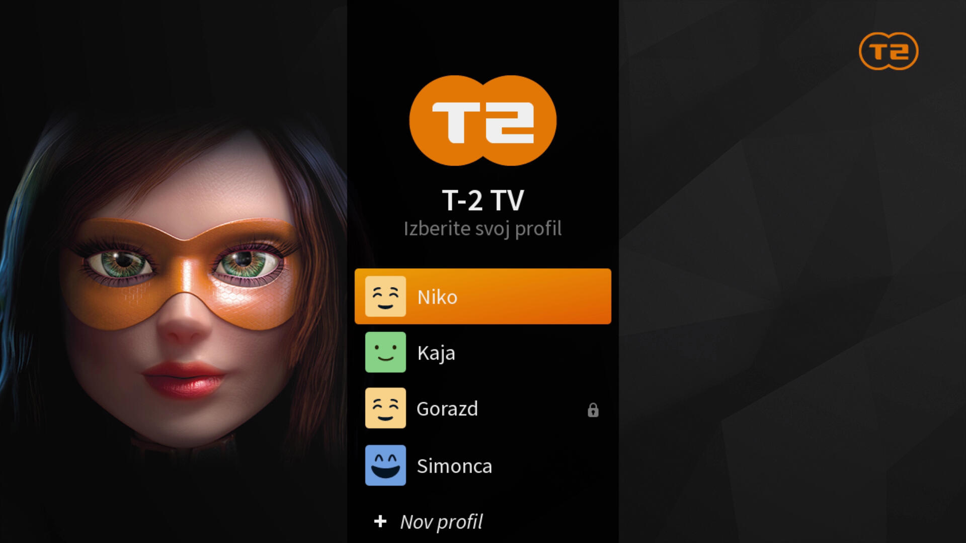 Nov grafični TV vmesnik