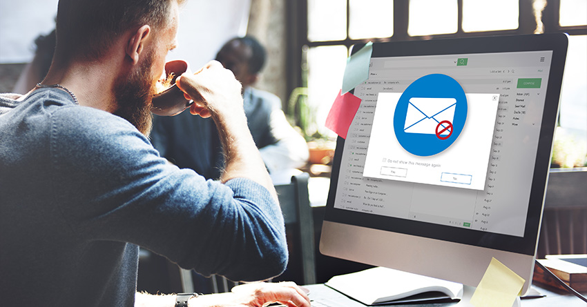 Antivirusni program, ki blokira prejemanje sumljivih elektronskih sporočil