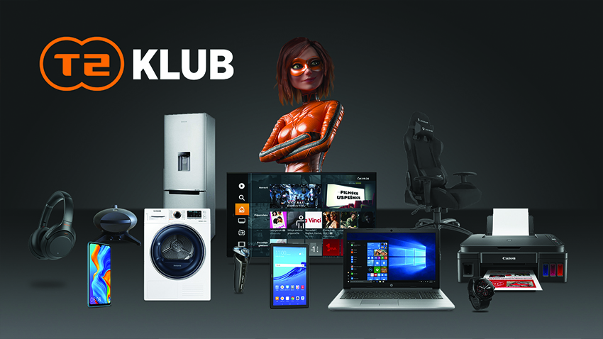 T-2 Klub je dostopen tudi preko televizije.