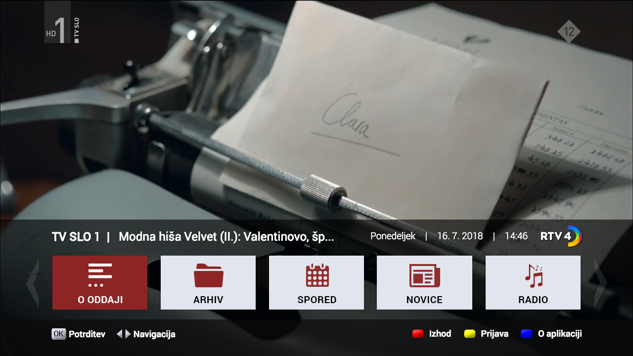 Aplikacija RTV 4D
