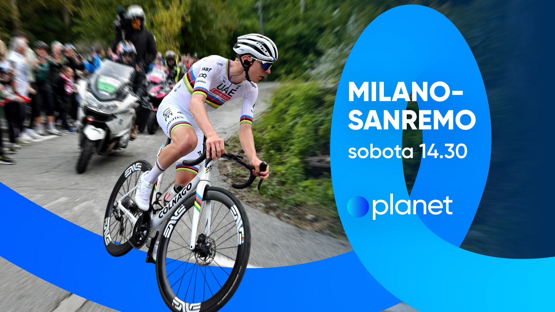 Spremljajte kolesarsko dirko na Planet TV.
