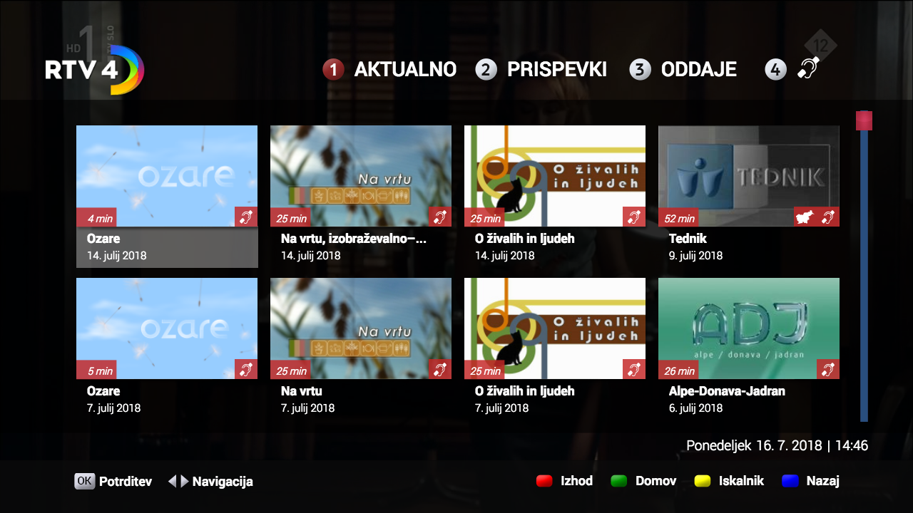Aplikacija RTV 4D Tudi Na 4K