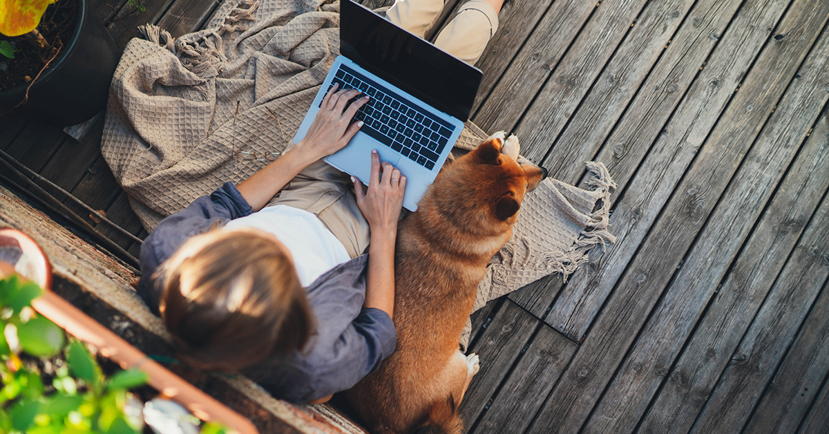 Uporabnik brezžičnega interneta.