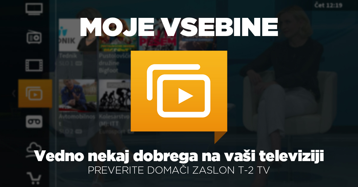 TV vsebine si lahko ogledujete s funkcijo »Moje vsebine«.